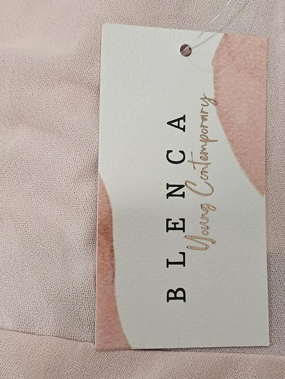 NWT Blenca Pink Ruffle Chiffon Sheer Top Bell Sleeve Coquette Medium